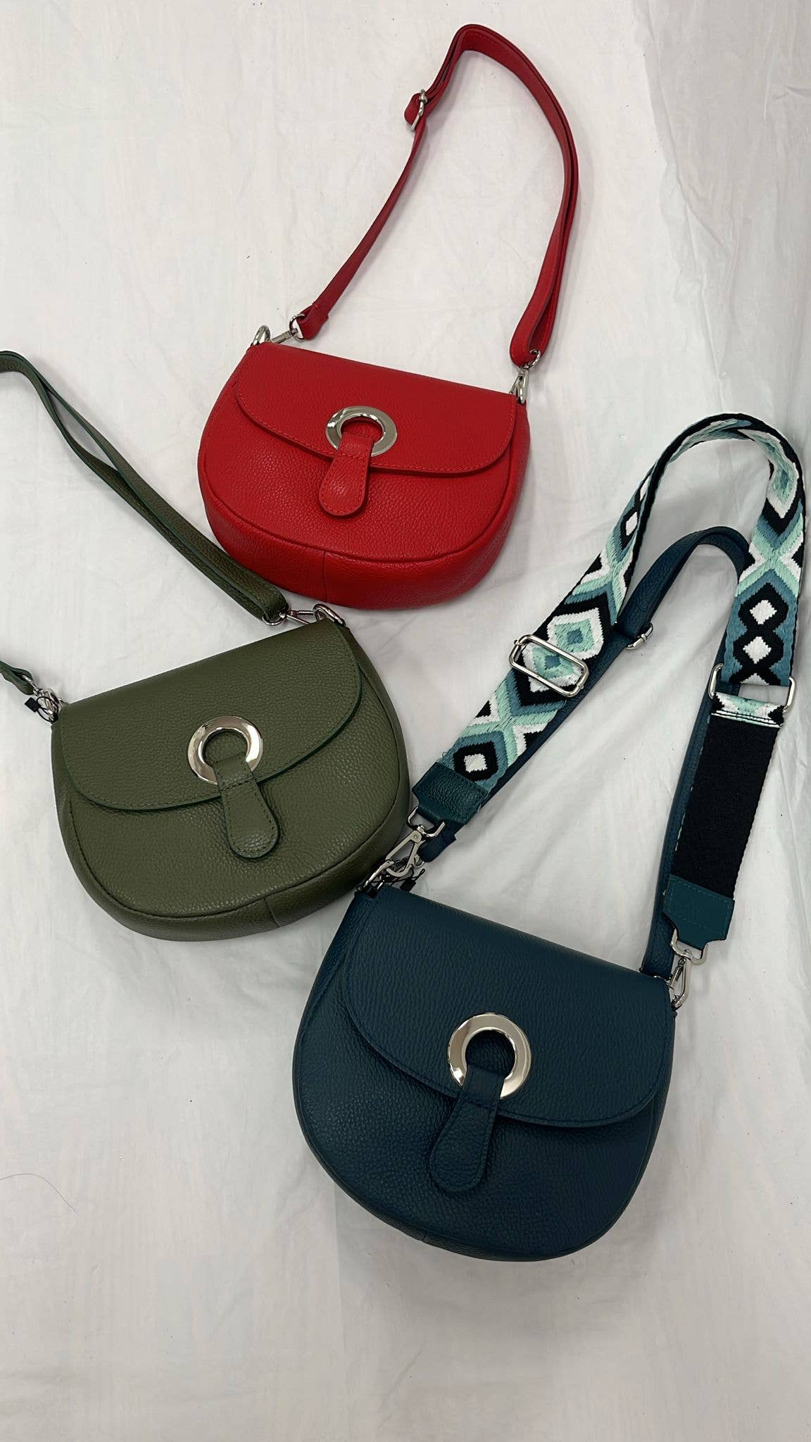 OF801 Italian Leather Crossbody Bag JIJOU CAPRI