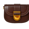 ITANCH Italian Choco Leather Antiqued Crossbody Bag