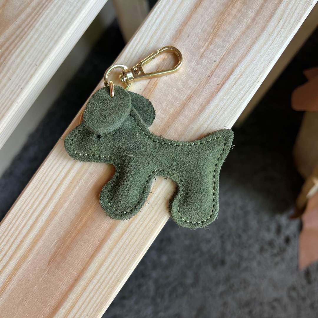 Mi384 Olive Suede Bag