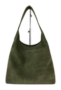 MI592 Olive Suede Hobo Bag