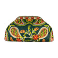 MI649 Green Paisley Print Clutch Bag