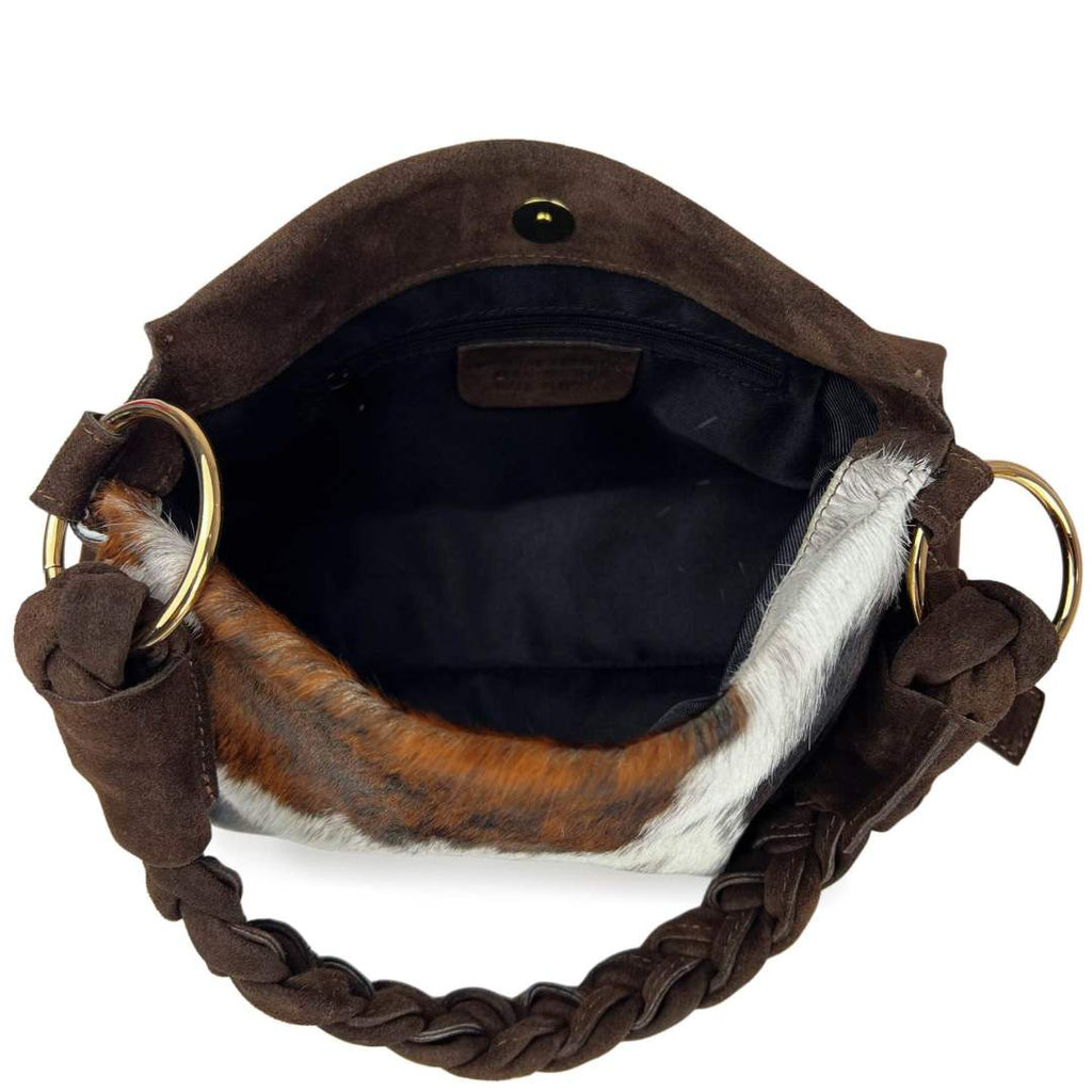 Mi122 Cow Print Pony Hair Cow-Print Bag