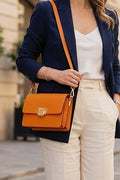 ZZ007 Rust Leather Handbag