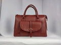 DM006 Burgundy Leather Tote Bag