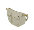 IT2POW Italian Cream Leather Shoulder Bag Pocket JIJOU CAPRI