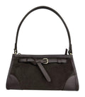 MI564 Dark Brown Suede Mini Shoulder Bag