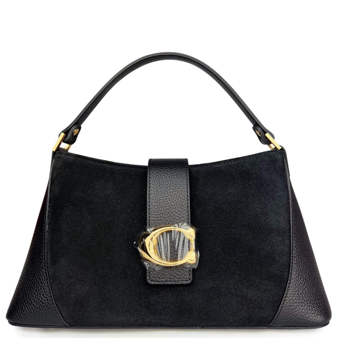 Mi215 Black Suede Accent Bag