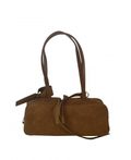 IBCCSE Italian Cognac Suede East-West Box Bag