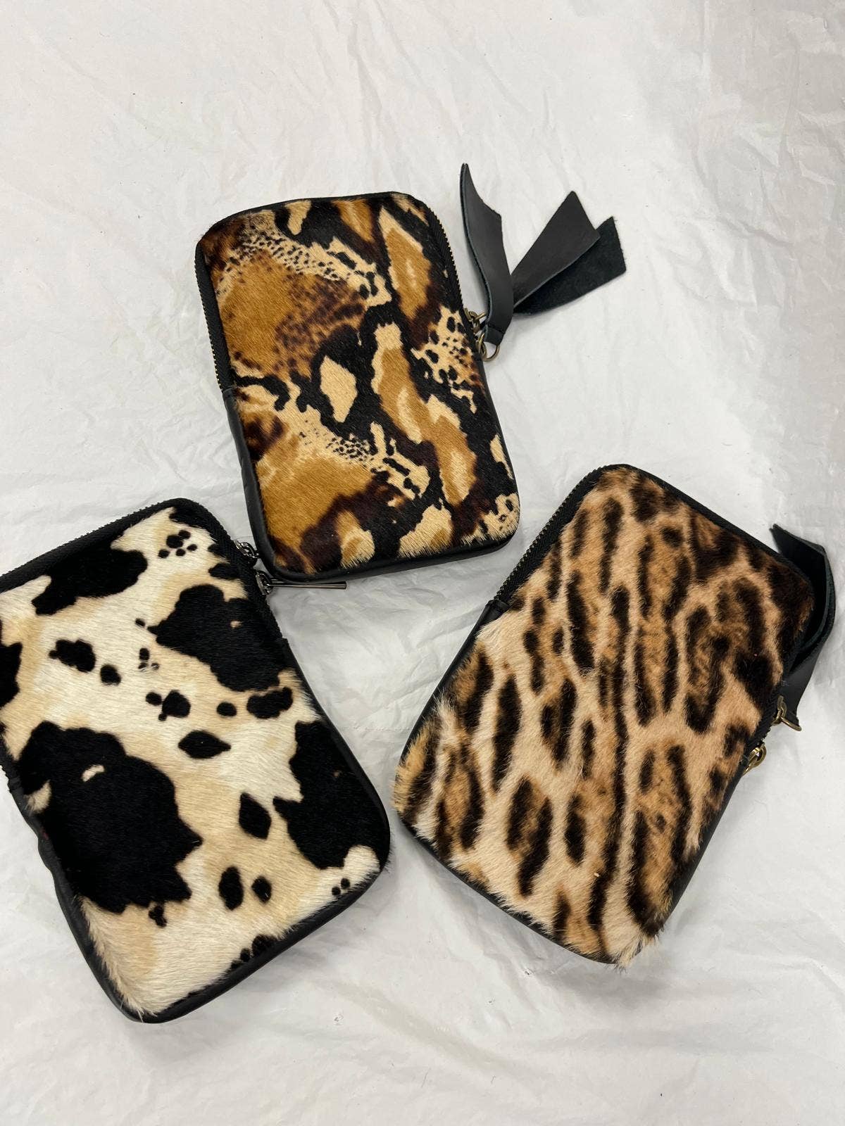 OF236 Italian Leather Cow Hair Cellphone Case JIJOU CAPRI