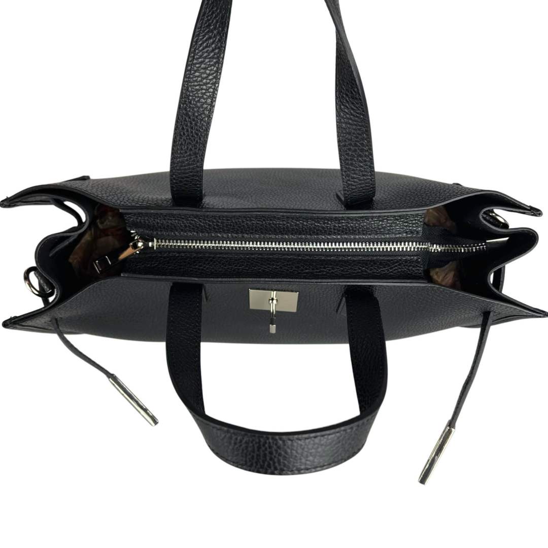 Mi088 Black Front-Accent Tote