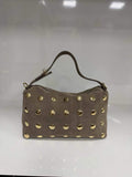 St081 Taupe Top Handle Bag