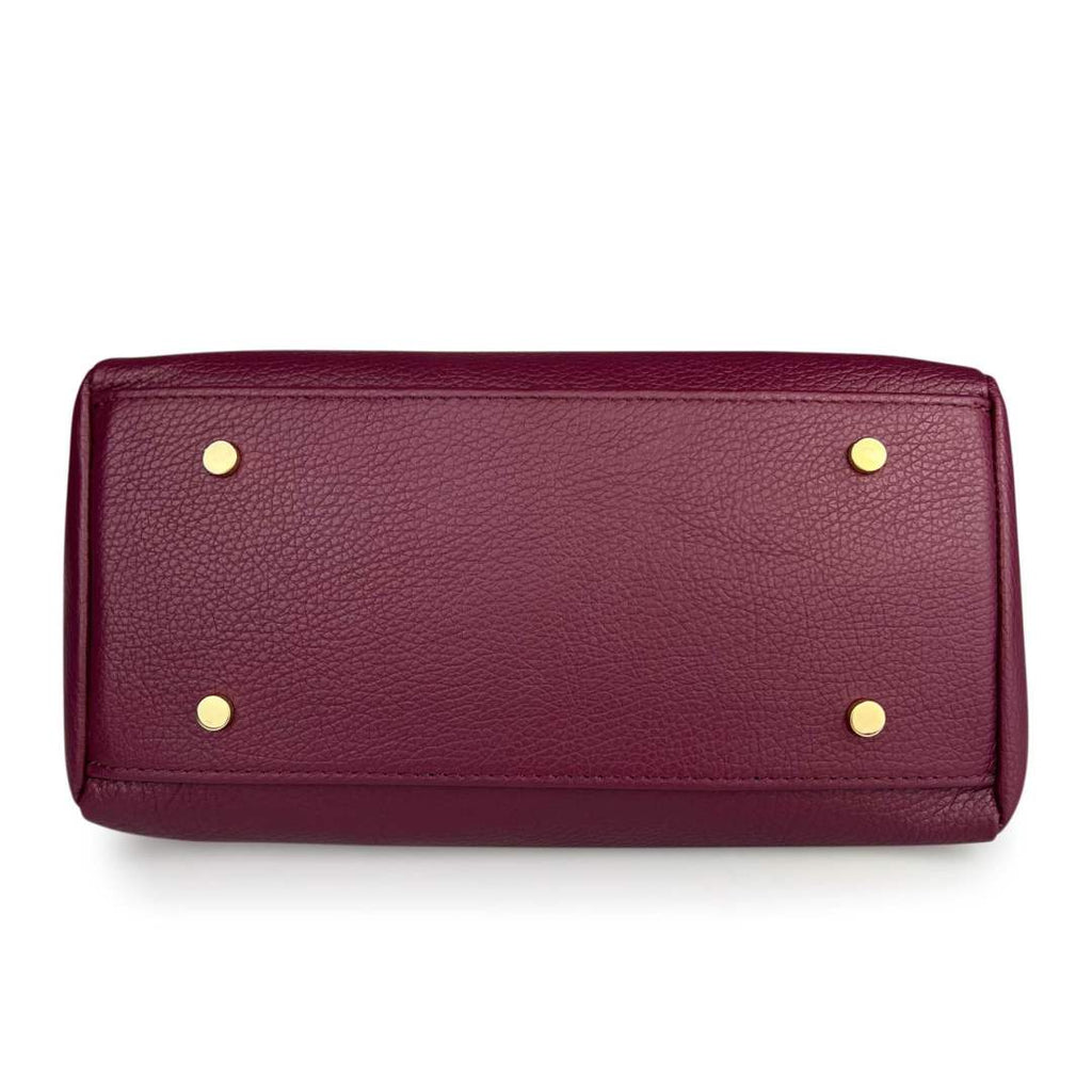 Mi225 Burgundy Snap-Closure Bag