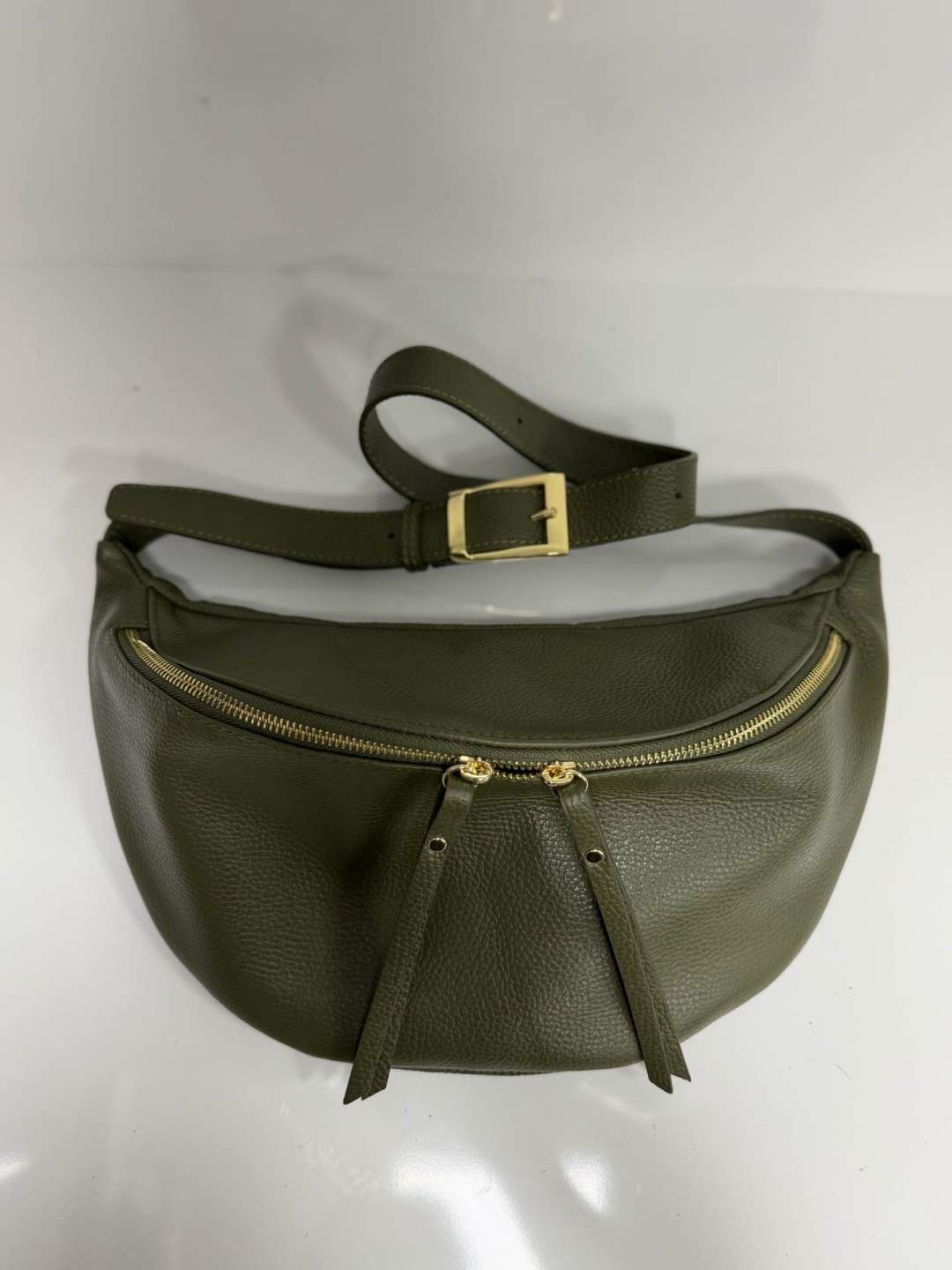 St065 Olive Green Pouch Bag
