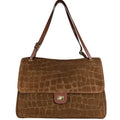 Mi281 Brown Flap Bag