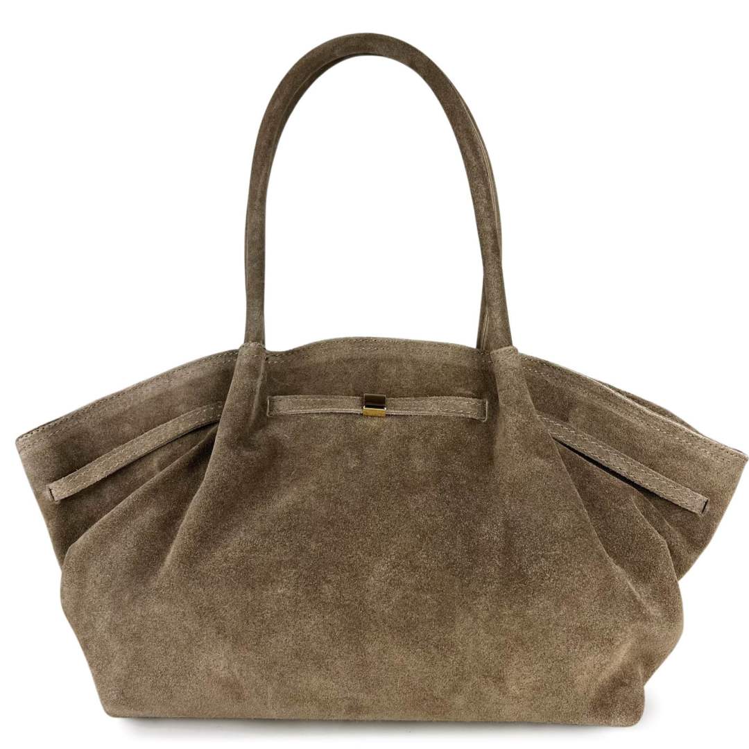 MI488 Taupe Suede Shopper Bag