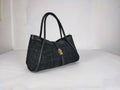 DM022 Black Suede Flap Bag