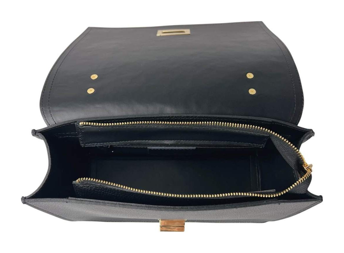 MI562 Cow Print Pony Hair Top Handle Bag