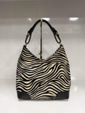 St055 Zebra Print Black White Bag