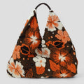 MERBT Italian Retro Bloom Textured Handbag w/ Leather Handle
