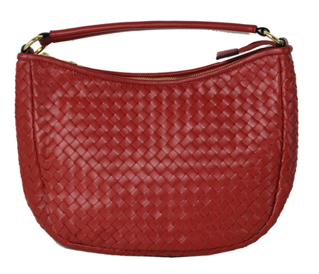 ITWORE Vibrant Woven Red Hobo Bag JIJOU CAPRI