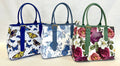 Italian Floral & Butterfly Printed Leather Bags JIJOU CAPRI