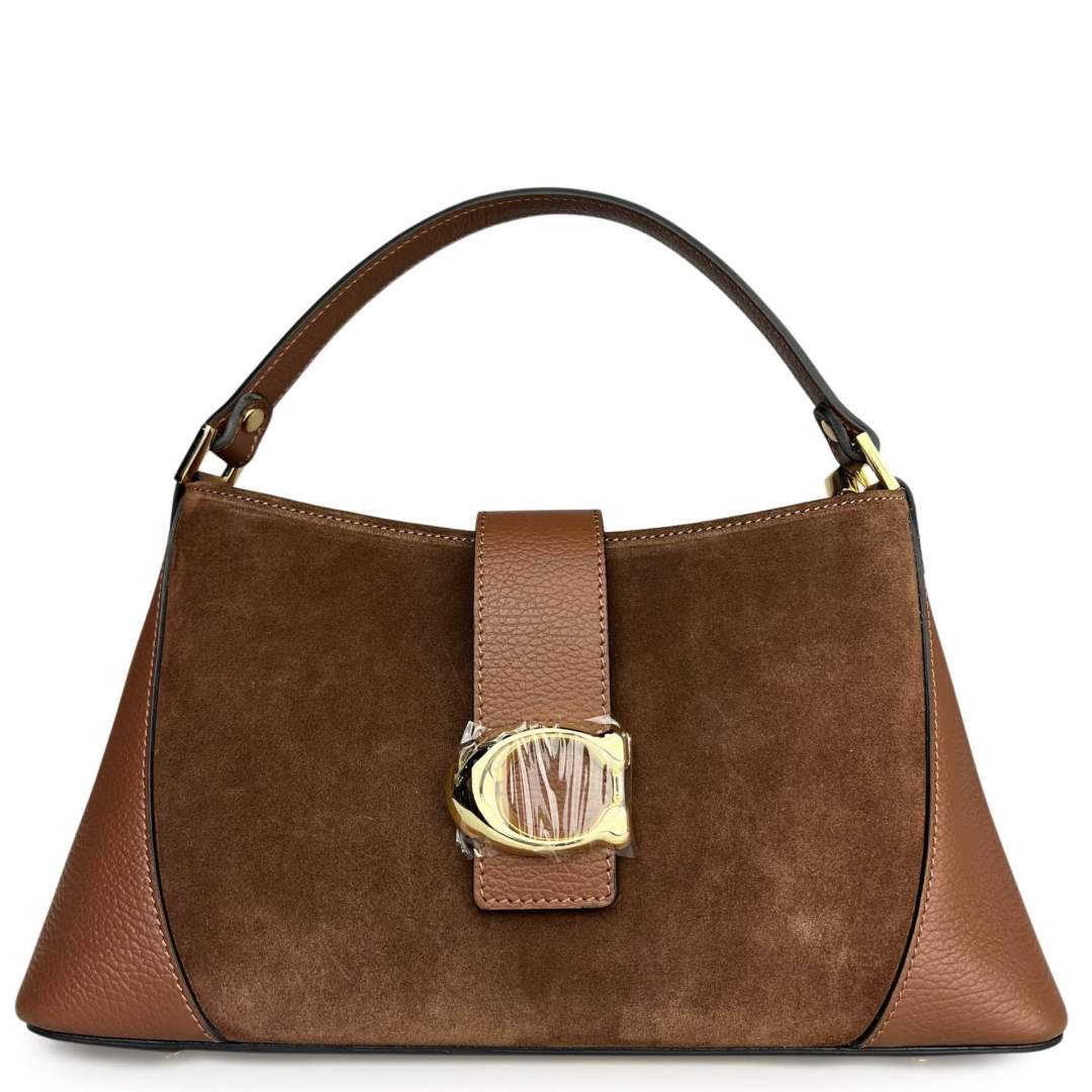Mi211 Brown Suede Accent Bag
