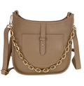 ITHERTA Italian Chic Taupe Leather Crossbody Bag JIJOU CAPRI