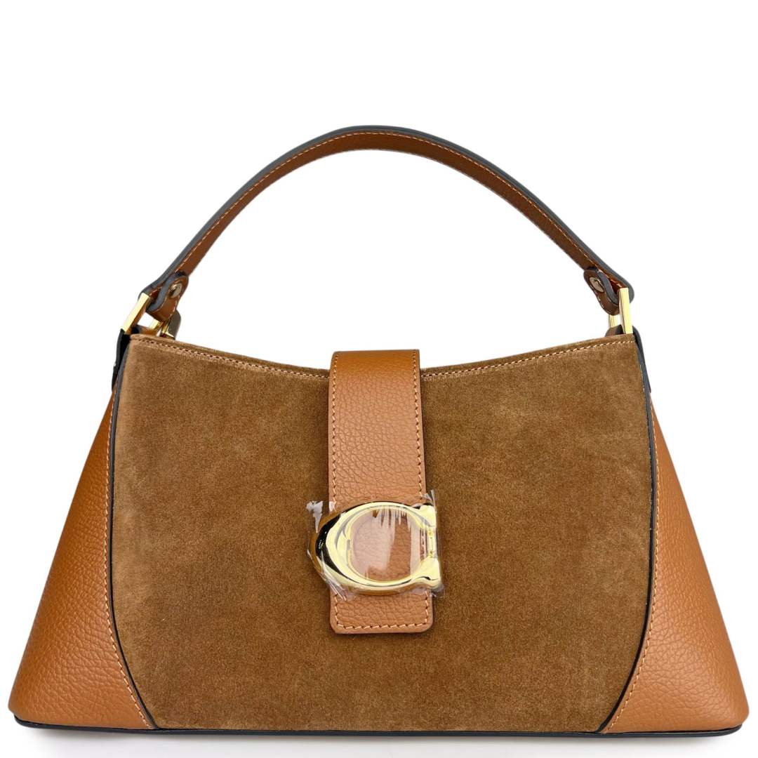 Mi212 Tan Suede Accent Bag