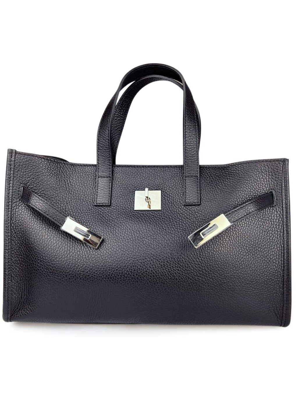 Mi088 Black Front-Accent Tote
