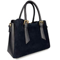 Mi140 Black Suede Elegant Handbag