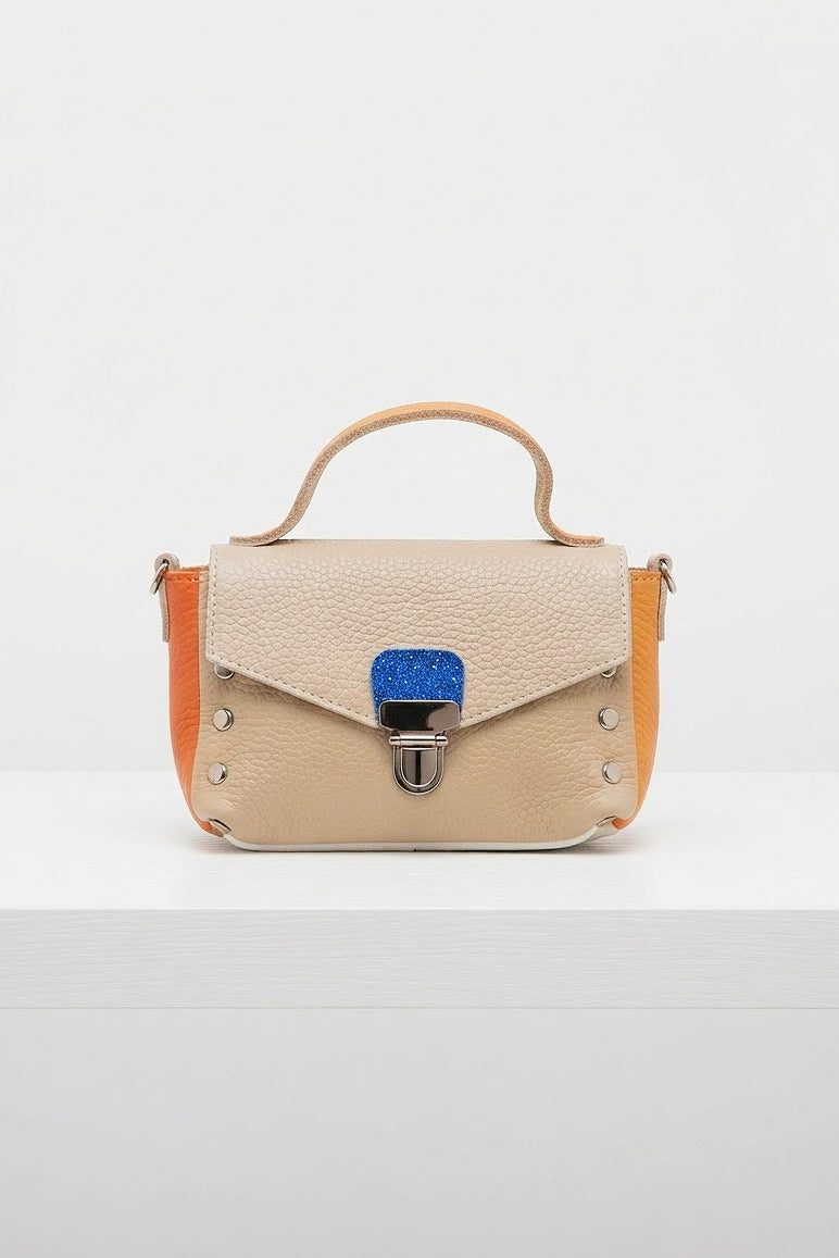 ZZ068 Light Taupe Multicolor Mini Crossbody Bag