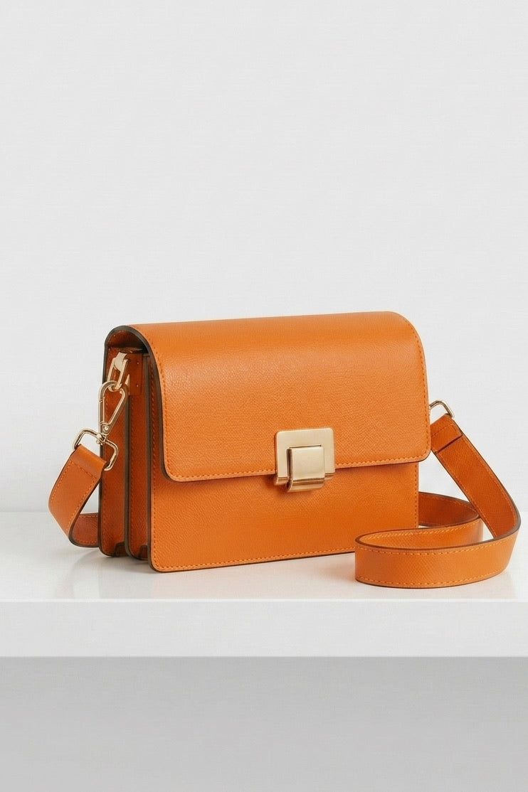ZZ007 Rust Leather Handbag