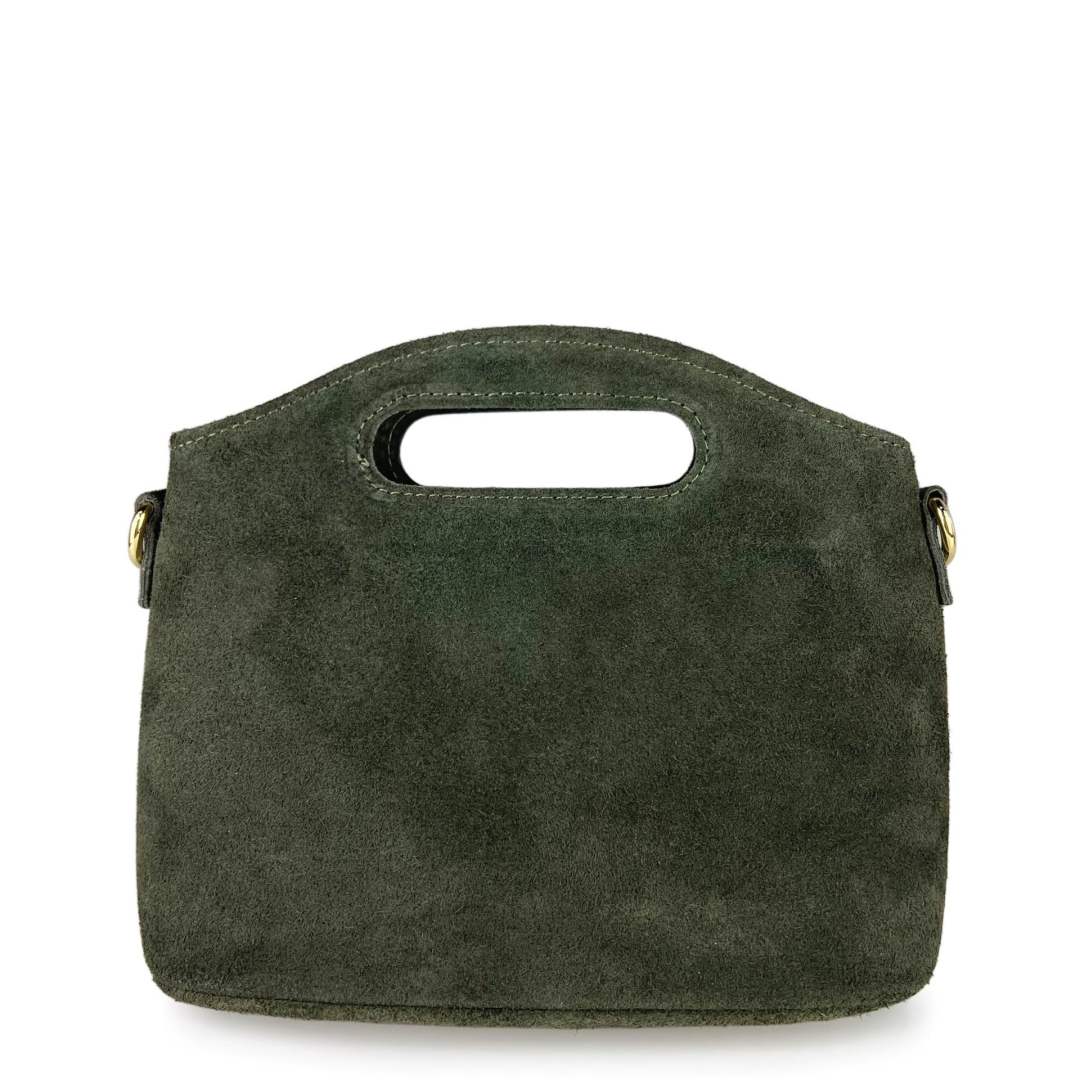 Mi321 Olive Suede Bag