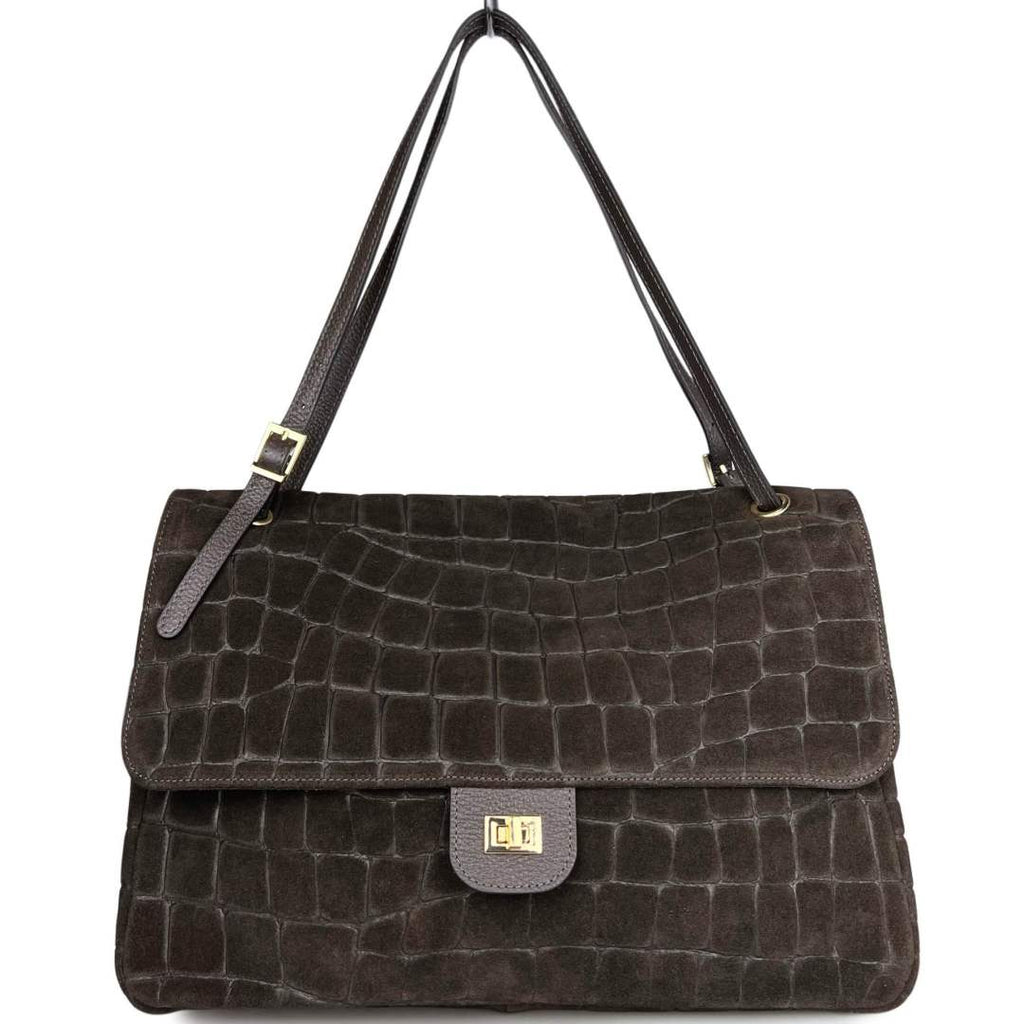 Mi279 Dark Brown Flap Bag