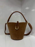 St087 Tan Bucket Bag