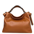 MI507 Tan Leather Hobo Bag