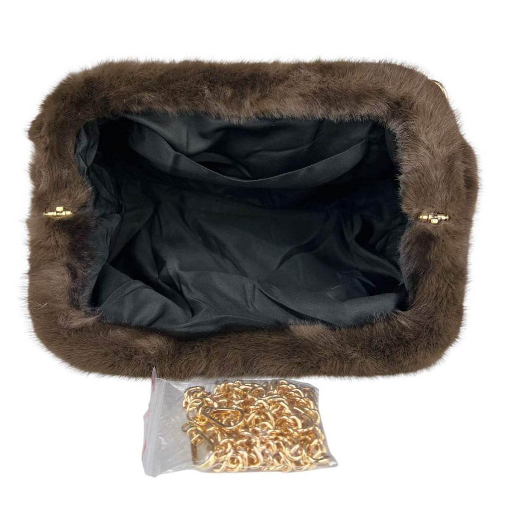Mi287 Dark Brown Clutch Bag