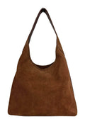 MI590 Brown Suede Hobo Bag