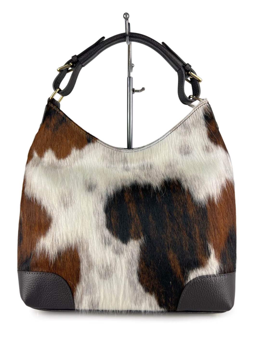 Mi114 Cow Print Pony Hair Shoulder Bag