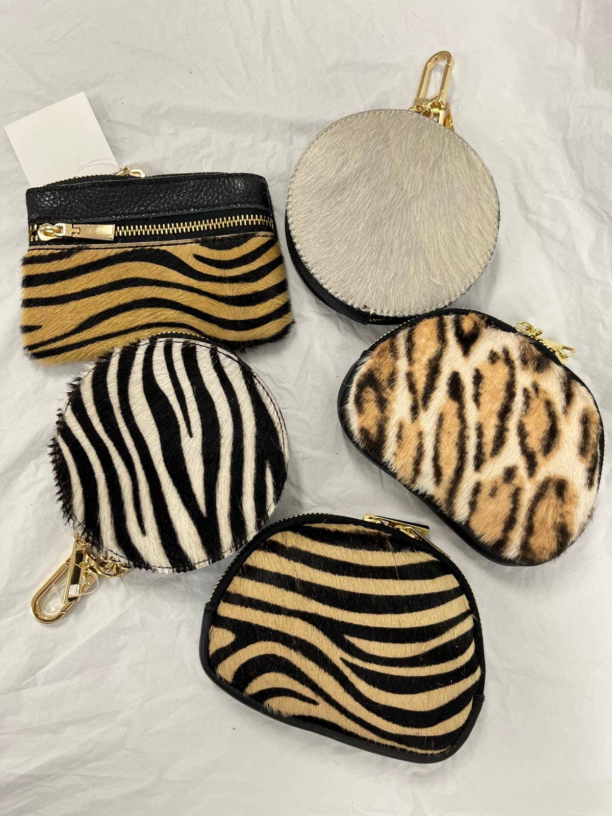 OF239 Italian Leather Cow Hair Wallet JIJOU CAPRI