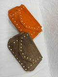 OF240 Italian Leather Studded Crossbody Bag JIJOU CAPRI