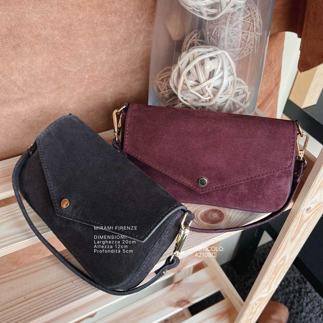 Mi313 Suede Pouch Bag