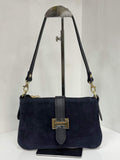 St037 Blue Hope Suede Bag