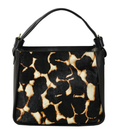 C022 Black Spots Leather and Textured Bag JIJOU CAPRI