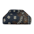 MI670 Black Bandana Print Clutch Bag