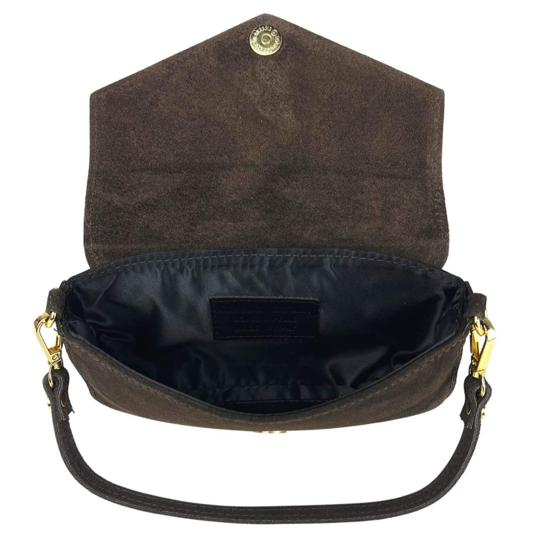 Mi313 Suede Pouch Bag