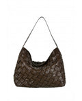 IT5802BR Woven Maxi Shoulder Bag - Brown