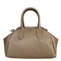 Mi229 Dark Taupe Snap-Closure Bag