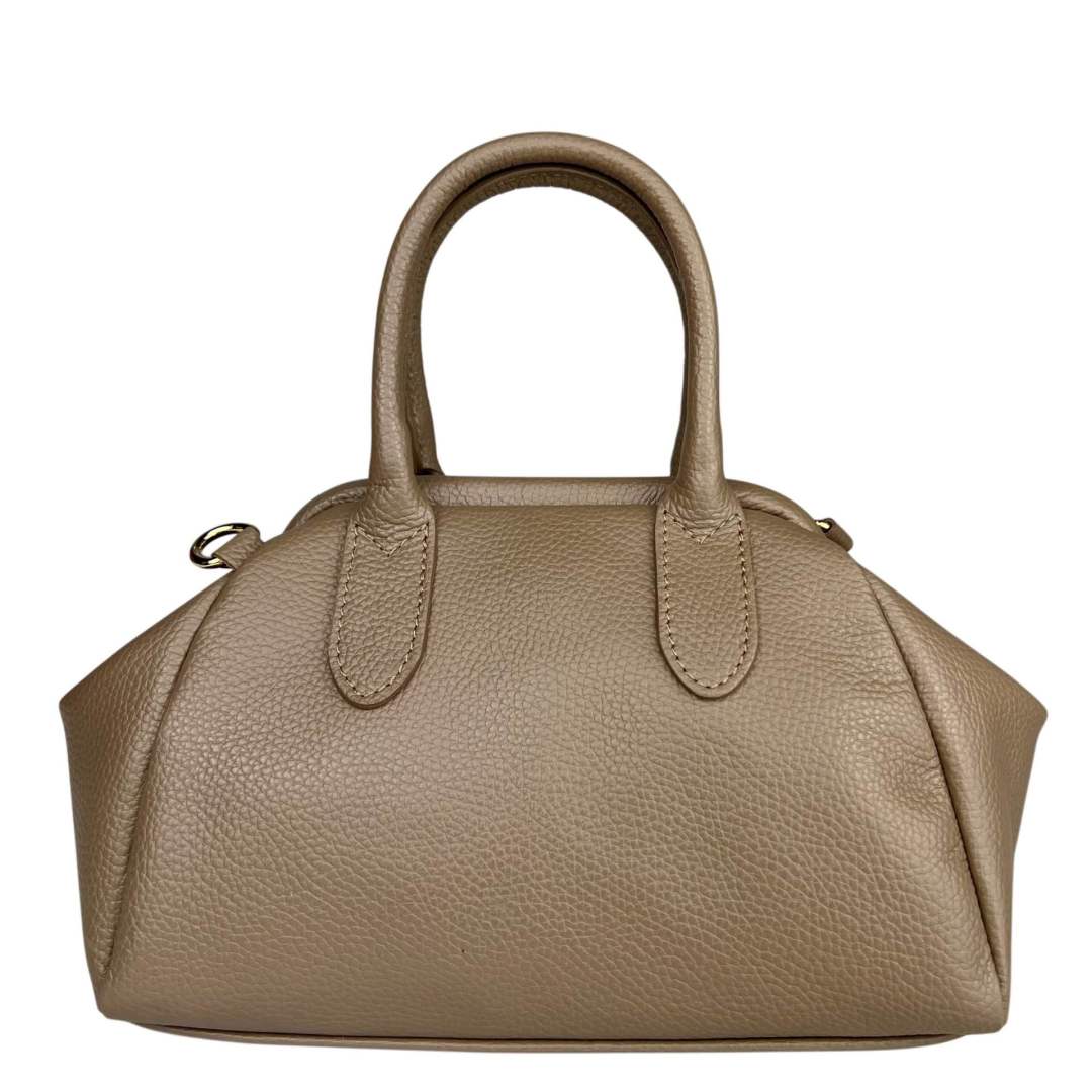 Mi229 Dark Taupe Snap-Closure Bag