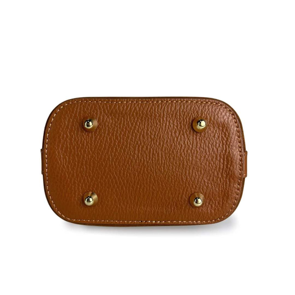 Mi126 Tan Suede Bucket Bag